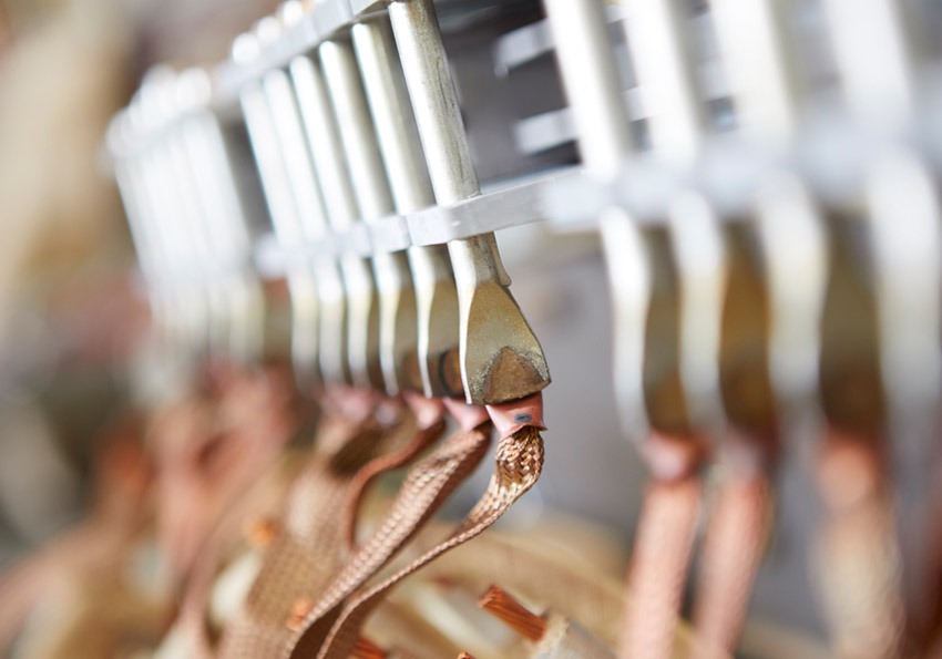 Top of an electrical transformer.