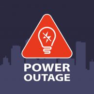 Power Outage Sign.