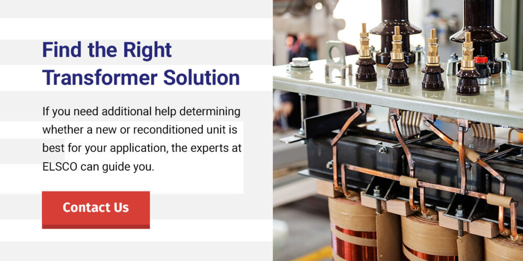 New vs. Reconditioned Dry Type Transformers